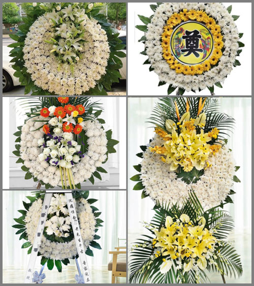 陕西渭南市临渭区阎村镇花圈速递